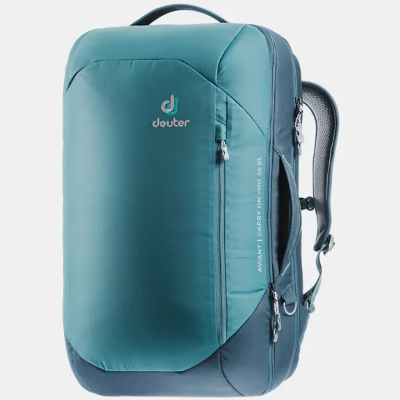 blue travel backpack