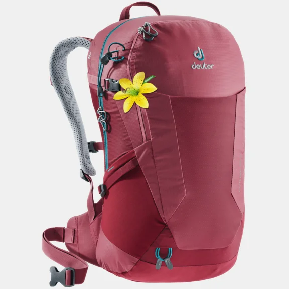 deuter red backpack