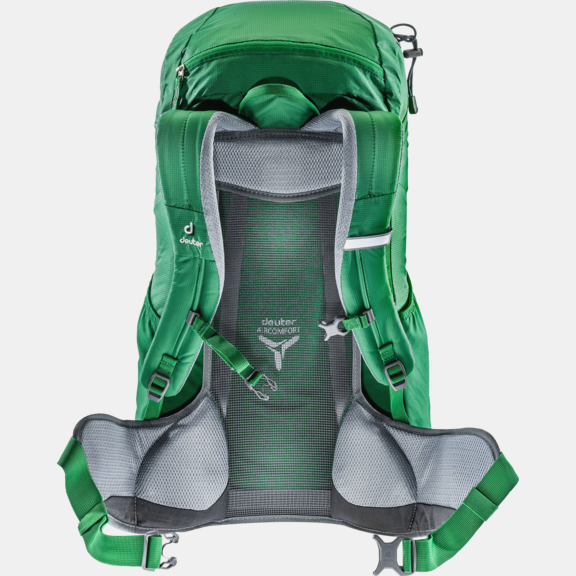 green hiking backpack