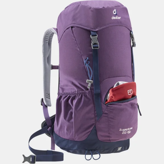 purple hiking backpack