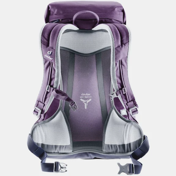 purple hiking backpack