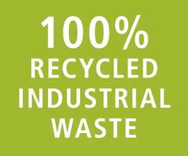100% recycled industrial waste