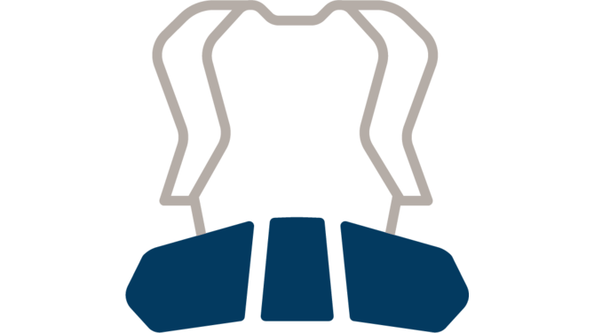 ERGONOMIC HIP FINS FOR BACK COMFORT