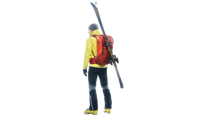 Cinghie di fissaggio per sci e snowboard in diagonale