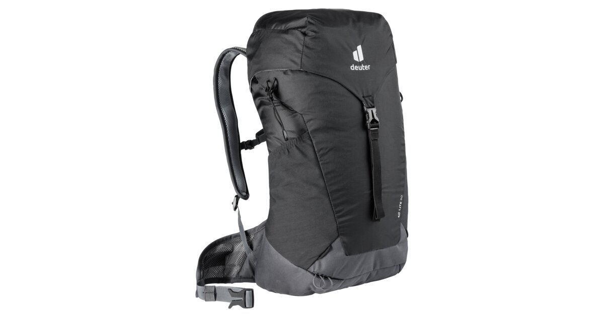 black hiking bag