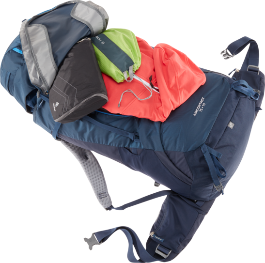 Backpacking backpack Aircontact 75 + 10