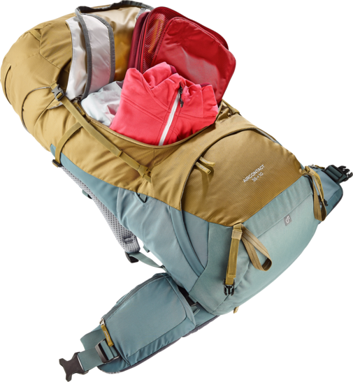 Backpacking backpack Aircontact 55 + 10 