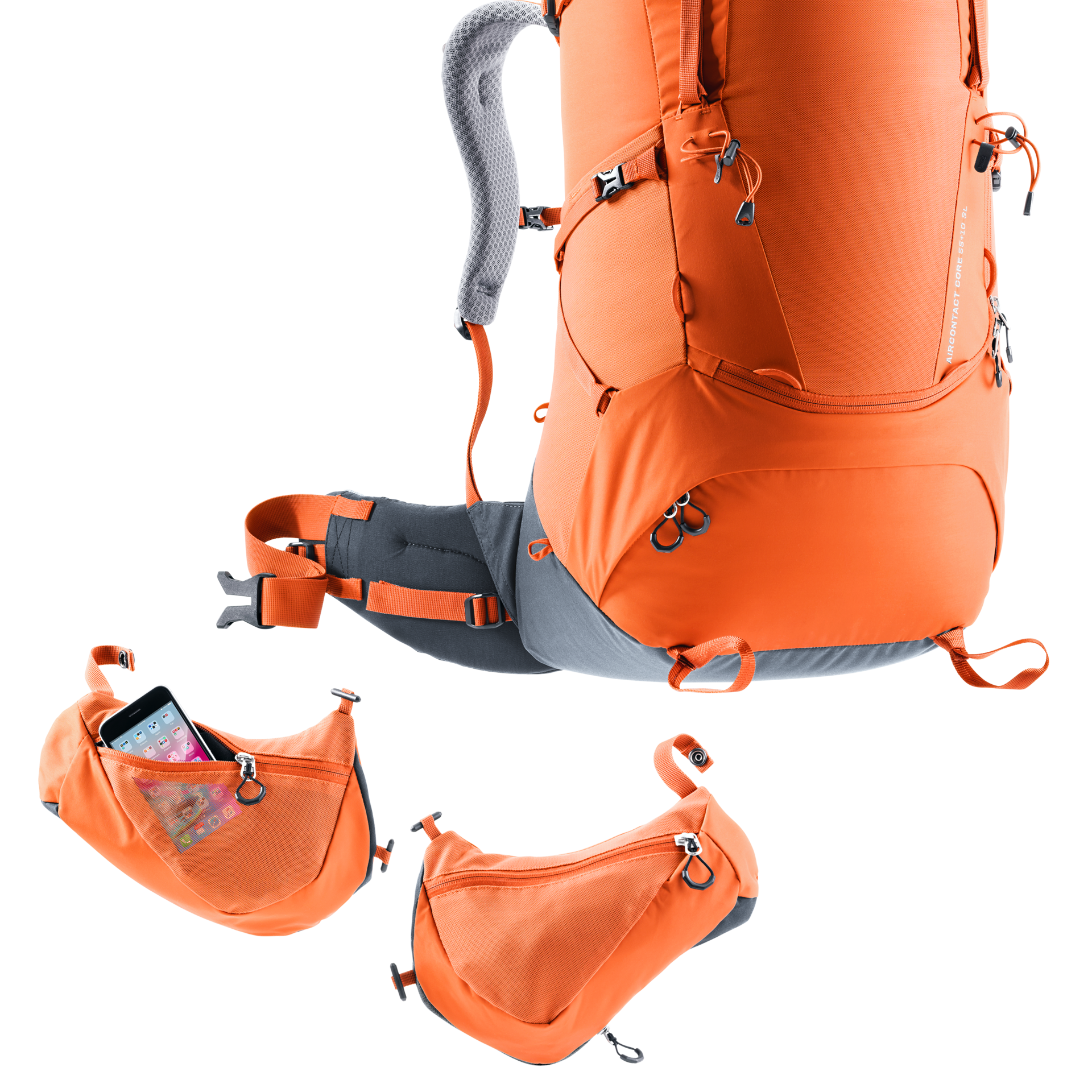 Deuter - deuter aircontact 55+10 バックパック リュックバッグ 大容量ハイキングバッグAircontact55+ 10 Deuter