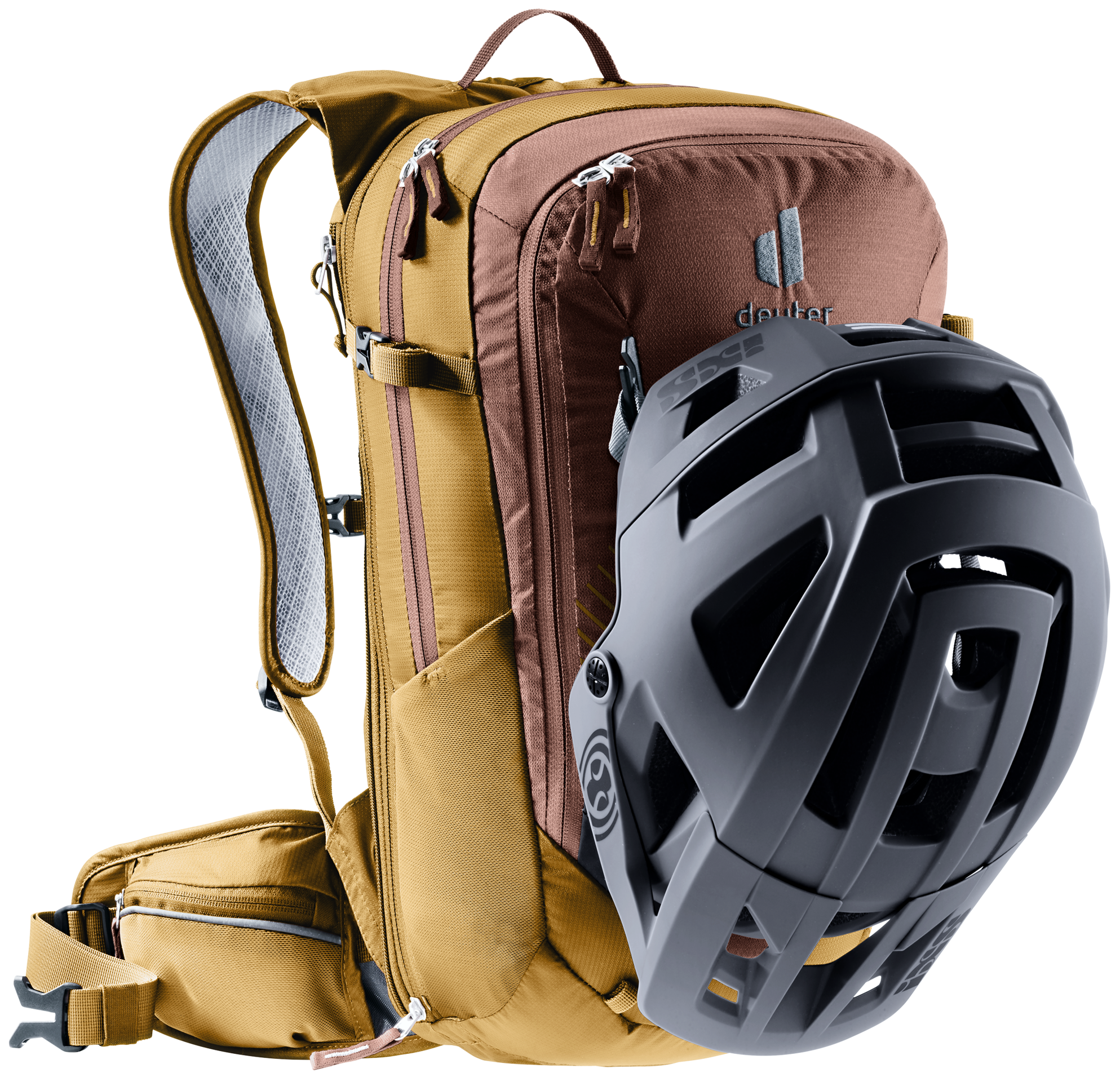 DEUTERコンパクトEXP12スティール/パパイヤ ドイター バック
