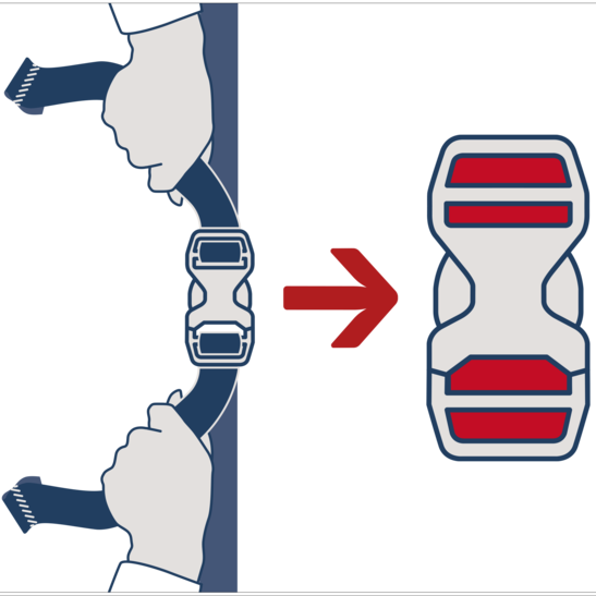 Rucksack Ersatzteil Schnalle D 16 mm