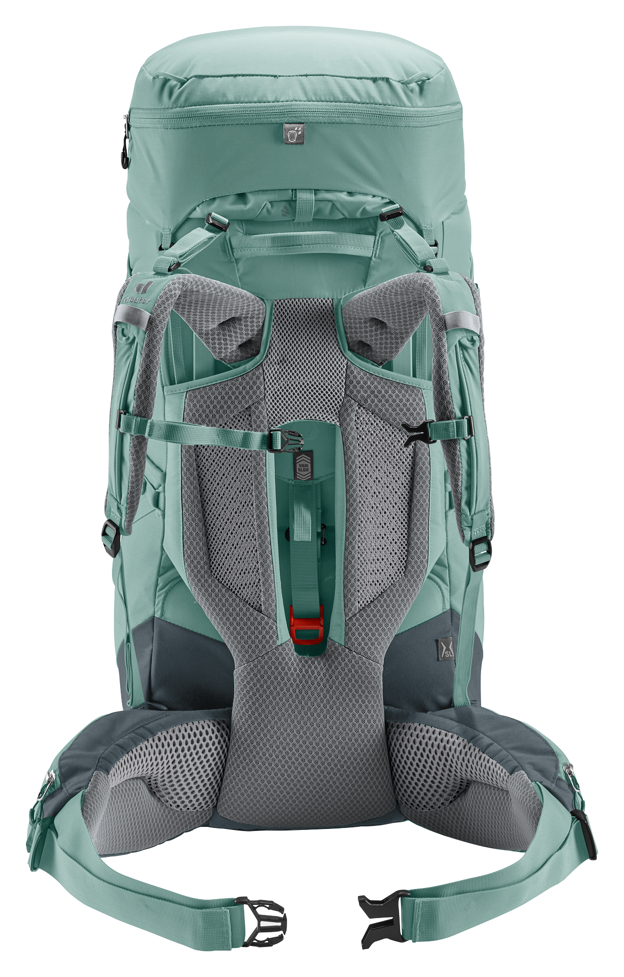 Deuter Aircontact Core 45+10L SL レディース フィット ハイキング バックパック - ジェイドグラファイト Aircontact Core 45+10 SL Grove Ivy