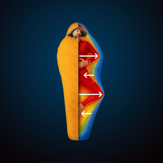 Down sleeping bag Astro Pro 600 -12C/10F