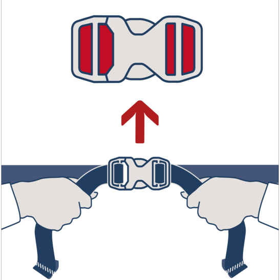 Parte di ricambio Fibbia D 25 mm