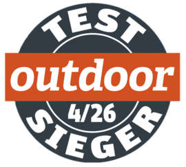 Outdoor Test Winner “OUTSTANDING”